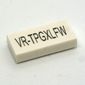 Tile 1 x 2 with City Code 'VR-xxxxxxx' Print