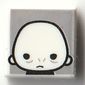 Tile 1 x 1 with Voldemort print