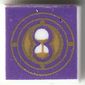 Tile 1 x 1 with Gold Hourglass, Dark Purple Background print