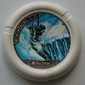 Large Figure Throwing Disk, Ski / Ice, 5 Pips, Skiing Down to Ice Spires Print