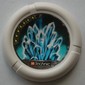 Large Figure Throwing Disk, Ski / Ice, 7 Pips, Multi-point Crystal Formation Print