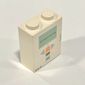 Brick 1 x 2 x 2 with Inside Axle Holder with Mindstorms NXT Print