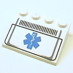 Slope 33° 3 x 4 with Star of Life and Grill Print