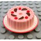 Scala, Food, Cake, Pink Frosting with Red Cherries and Chocolate Wedges Print