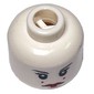 Minifig Head Padme Amidala (Queen), Red Lips, Eyelashes, 2 Red Dots on Cheeks Print