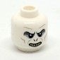 Minifig Head Voldemort, Cheek Lines, Deep Black Eyes, Nostrils, Grin Showing Teeth Print