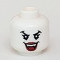 Minifig Head, Angry Eyes, Open Mouth, Vampire Fangs, Red Lips print [Hollow Stud]