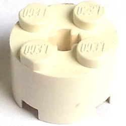 LEGO PART 3941 Brick Round 2 x 2 with Axle Hole | Rebrickable - Build ...