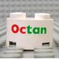 Brick Round 2 x 2 with 'Octan' Print