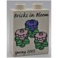 Duplo Brick 1 x 2 x 2 with 'Bricks In Bloom Spring 2005', Three Flowers, ' LEGOLAND CALIFORNIA' and '2005 The LEGO Group' Print