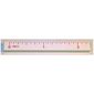 Tile 1 x 8 with Ruler INCH 0 - 2 Pattern