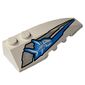 Wedge Curved 6 x 2 Right with Shark Skeleton Print