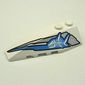 Wedge Curved 6 x 2 Left with Shark Skeleton Print
