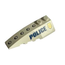 Wedge Curved 6 x 2 Left with 'POLICE' Print