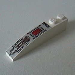 Brick Curved 6 x 1 with Control Panel Print