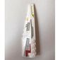 Wedge Curved 12 x 3 Left with Gray Panels & Lime, Orange, and Dark Red Markings Print