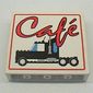 Panel 1 x 4 x 3 with Red Café / Black Semi-Truck Print [6329]