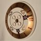 Dish 6 x 6 Inverted (Radar) with Hollow Studs and Clock Face Print