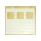 Garage Door 1 x 12 x 9 with Three Windows, Locking Dual 2 Finger Hinges