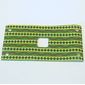 Animal / Creature Accessory, Elephant Saddle, 6 x 12 with 2 x 2 Opening, Corner Holes, Green / Yellow / Red Print