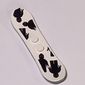 Sports Snowboard with Black Minifigs Print, Dark Gray Bottom