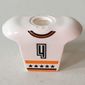 Minifig Neckwear Sports Hockey Body Armor with NHL Logo and Black '4' Print