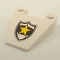 Wedge Sloped 4 x 4 Taper with Police Yellow Star Badge Print