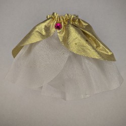 Belville, Skirt, Long, Sheer with Golden Layer and Pink Jewel