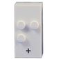 Braille Brick 2 x 4 with 3 Studs ⠖ and '+' Print