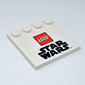 Plate Special 4 x 4 with Studs on One Edge and 'Lego Star Wars' Logo Print