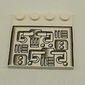 Plate Special 4 x 4 with Studs on One Edge and Pipes Print
