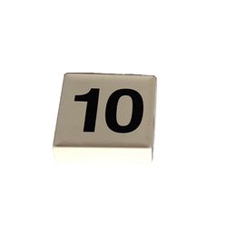 Duplo Tile 2 x 2 with '10' Print
