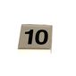 Duplo Tile 2 x 2 with '10' Print