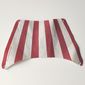 Sail, Rectangle, 27 x 17 with Red Stripes