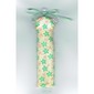 Scala, Dress with Neck Tie and Green Stars and Pink Swirls