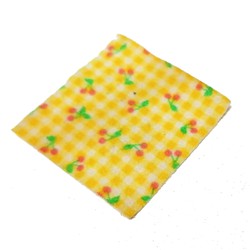 Scala, Blanket 7 x 7 with Checks and Cherries Print