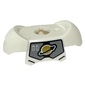 Minifig Neckwear Armor Shoulder Pads with Classic Space Logo, Sand Blue Armor, '00' print