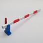 Train Level Crossing Gate Type 1, Assembly with Blue Base & Red Handle (Right)