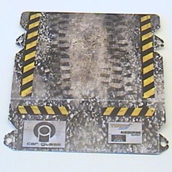 Ramp, Safety Stripes and Tire Tracks Print