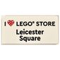 Tile 2 x 4 with 'I Heart LEGO STORE Leicester Square' print