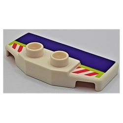 LEGO PART 89398pr0001 Duplo Rear Spoiler 2 x 4 x 1 / 2 with Buzz ...