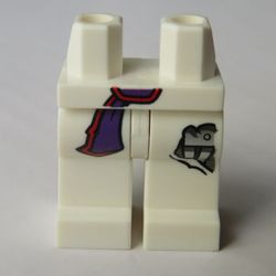 Hips and White Legs with Dark Purple Sash, Robotic Parts