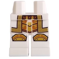 Hips and White Legs with Gold Knee Pads, Robe print