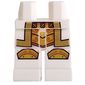 Hips and White Legs with Gold Knee Pads, Robe print