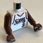 Torso Basketball Jersey, Philadelphia 76ers '3' Print, Long One Piece Arms Brown (NBA)