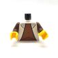 Torso Vest with Dark Orange Shirt Print (Leia), Brown Arms, Yellow Hands