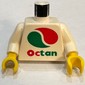 Torso Octan Logo Print Color Reversed Print, White Arms, Yellow Hands