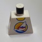 Minifig Torso with Windsurfboard Print sailboard