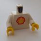 Torso Shell Logo Large Print, White Arms, Yellow Hands