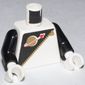 Torso Classic Space Logo, Futuron Black Print, Black Arms, White Hands